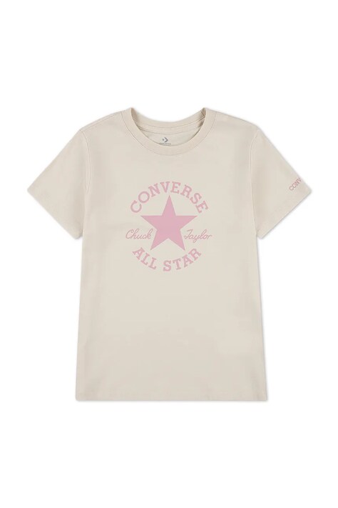 Converse t-shirt dziecięcy kolor beżowy 3CH526