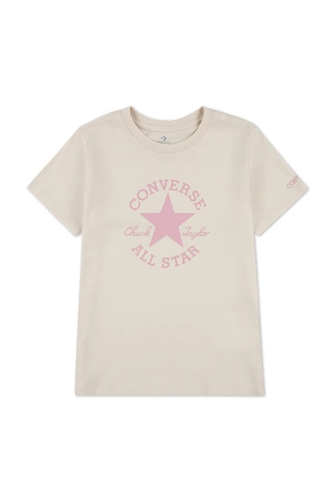 Converse t-shirt dziecięcy kolor beżowy 3CH526