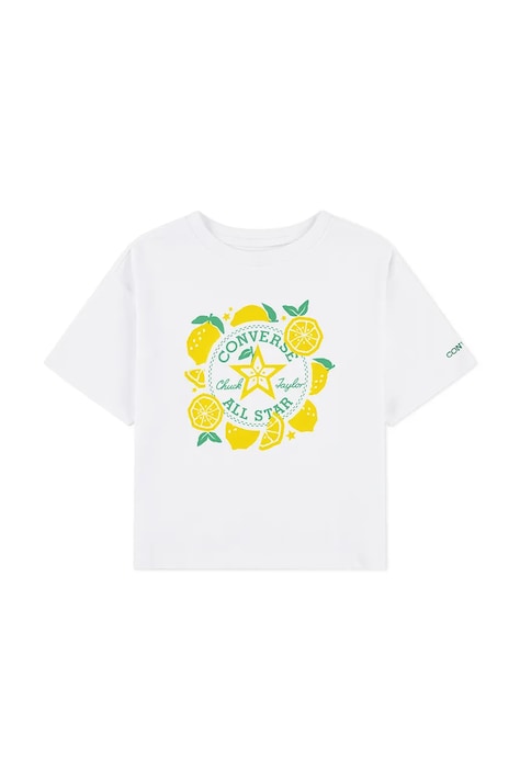 Converse t-shirt dziecięcy kolor biały 3CJ523