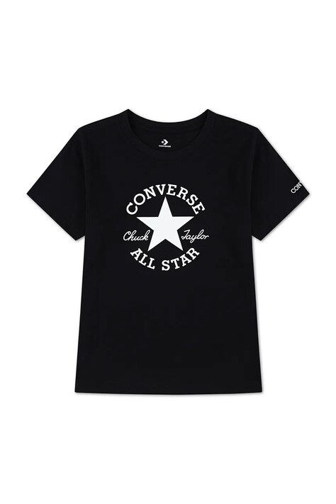 Converse t-shirt dziecięcy kolor czarny 4CH526
