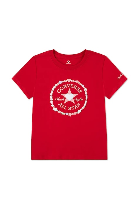 Converse t-shirt dziecięcy kolor czerwony 4CJ522