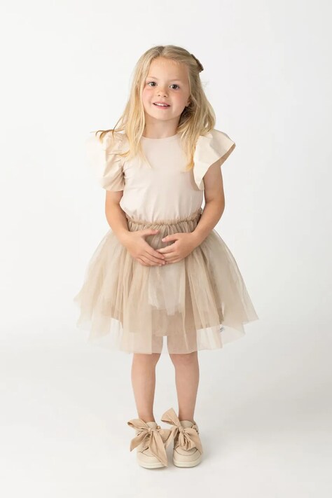 Donsje t-shirt dziecięcy Ubah Top kolor beżowy 4115500