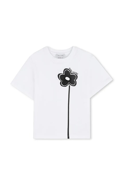 Marc Jacobs t-shirt bawełniany dziecięcy kolor biały W60735