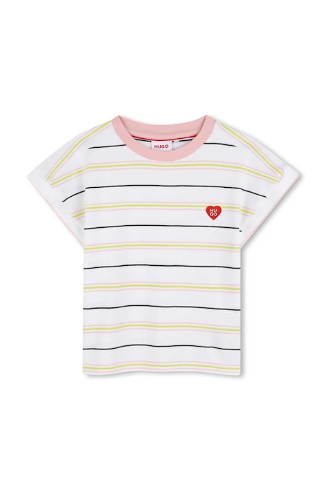HUGO t-shirt παιδικό βαμβακερό λευκό G01050