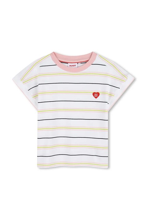 HUGO tričko detské bavlnené biele G01050