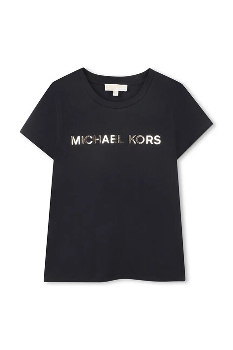 Michael Kors t-shirt dziecięcy kolor czarny R30603