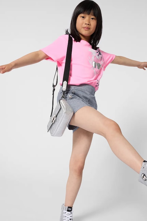 Detské tričko Karl Lagerfeld ružová farba, Z31161