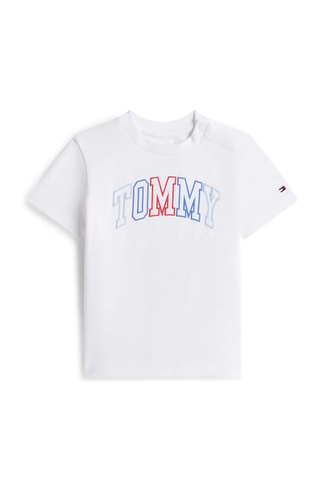 Tommy Hilfiger t-shirt dziecięcy bawełniany z elastanem biały KN0KN02354