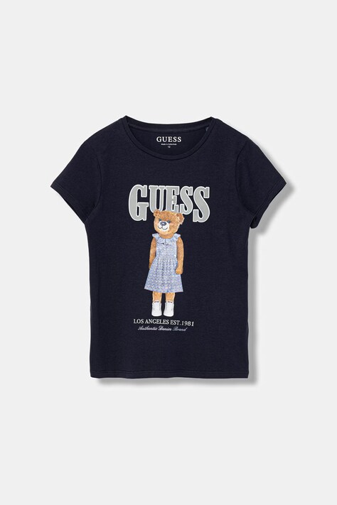 Guess t-shirt dziecięcy kolor granatowy J6GI04 K6YW4