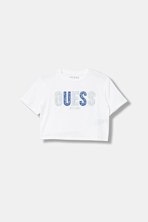 Guess t-shirt dziecięcy kolor biały J6GI07 K6YW4