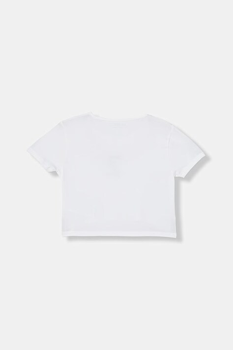 Guess t-shirt dziecięcy bawełniany z elastanem biały J6GI10 K6YW4