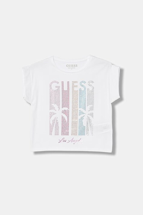 Guess t-shirt dziecięcy kolor biały J6GI20 K6YW4