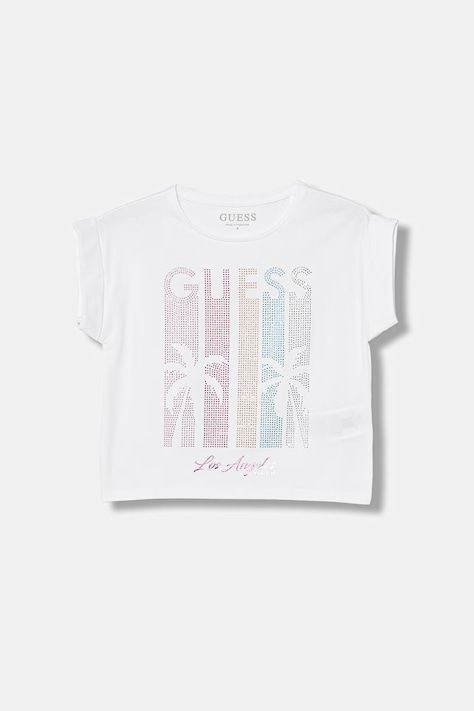 Guess t-shirt dziecięcy kolor biały J6GI20 K6YW4
