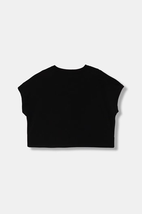 Guess t-shirt dziecięcy bawełniany z elastanem czarny J6GI29 K6YW4