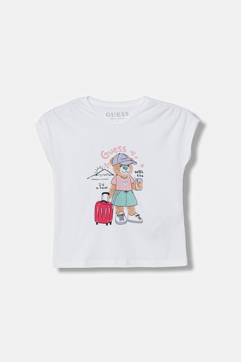 Guess t-shirt dziecięcy kolor biały K6GI18 K6YW4