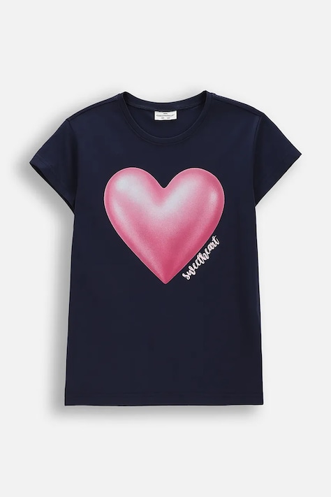 Dětské tričko Coccodrillo tmavomodrá barva, EVERYDAY GIRL