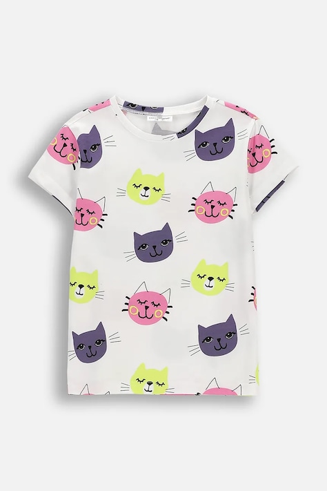 Detské tričko Coccodrillo biela farba, EVERYDAY GIRL