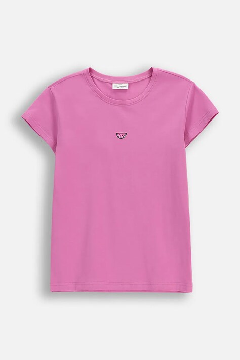 Παιδικό μπλουζάκι Coccodrillo χρώμα: ροζ, EVERYDAY GIRL