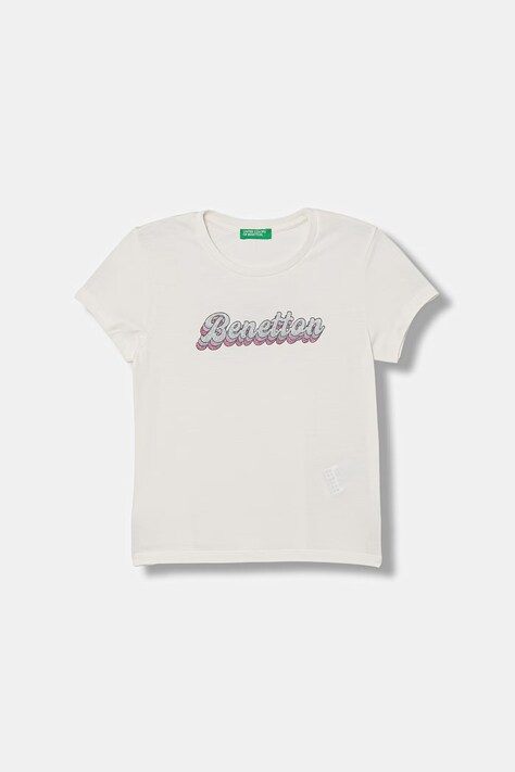 United Colors of Benetton tričko detské bavlnené béžové 3I1XC10S6