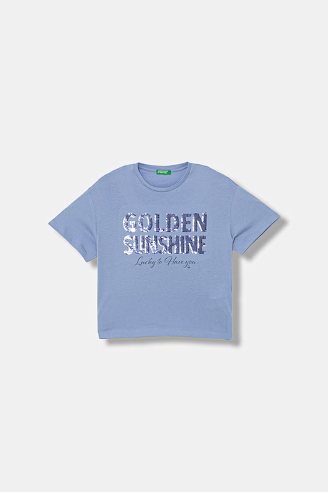 United Colors of Benetton tričko detské bavlnené modré 3I1XC10SF