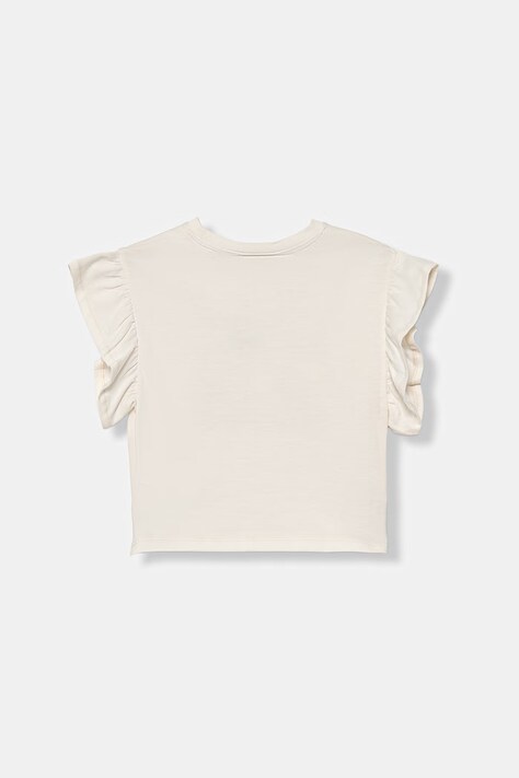 United Colors of Benetton футболка дитяча бавовняна — SS26-TSG0DW, бежевий — фото 2