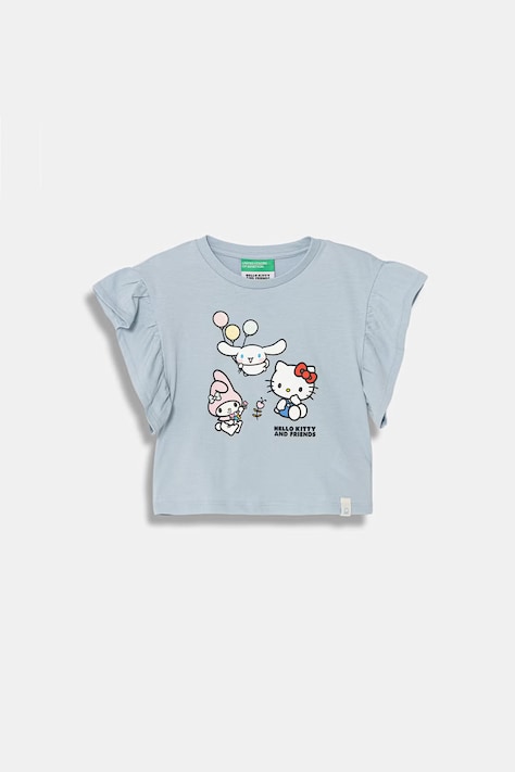 United Colors of Benetton t-shirt dziecięcy bawełniany niebieski 3I1XG10MW