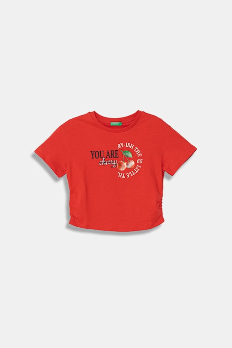 United Colors of Benetton t-shirt dziecięcy bawełniany czerwony 3I1XC10SW