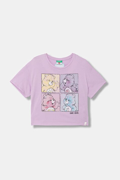 United Colors of Benetton tričko detské bavlnené fialové 3I1XC10SM