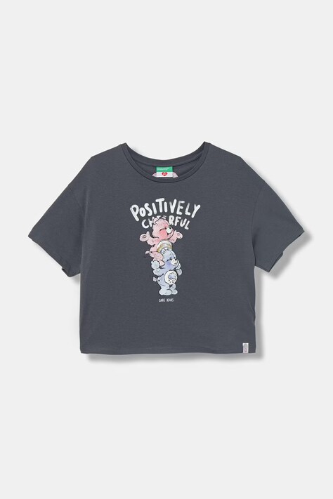United Colors of Benetton tričko detské bavlnené sivé 3I1XC10SM