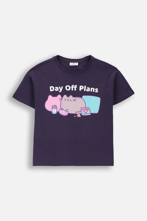 Coccodrillo tričko detské bavlnené tmavomodré LICENCE GIRL