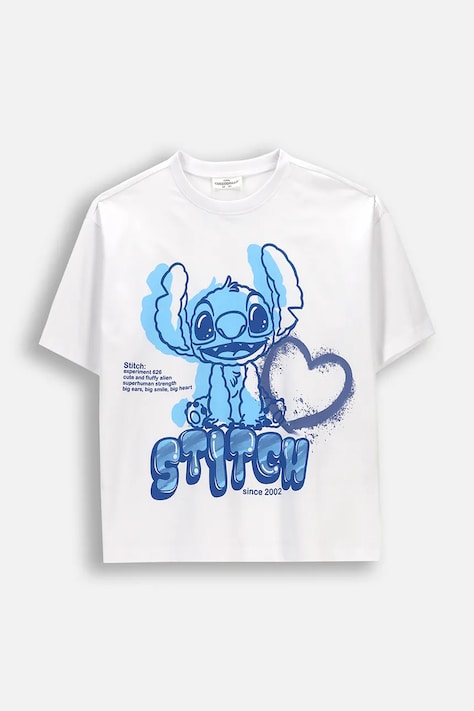 Coccodrillo T-shirt per bambini in cotone con elastan bianca LICENCE GIRL