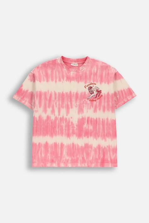 Coccodrillo kratka majica otroška bombažna pisana GALLOPING HORIZONS GIRL JUNIOR