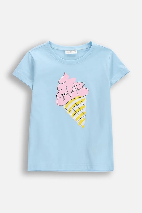 Coccodrillo t-shirt παιδικό βαμβακερό μπλε QUIRKY SEA CIRCUS GIRL KIDS