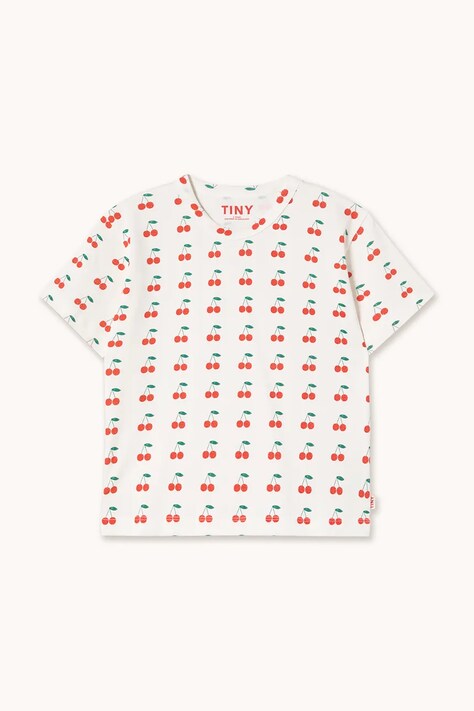 Дитяча бавовняна футболка Tinycottons CHERRIES KNITTED TEE — фото 2