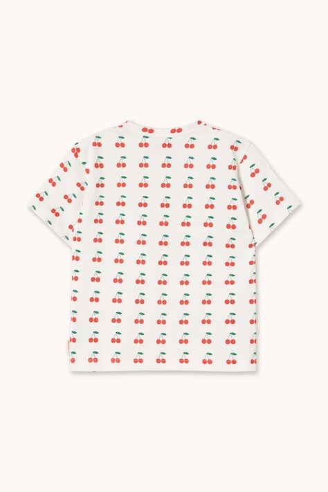 Дитяча бавовняна футболка Tinycottons CHERRIES KNITTED TEE — фото 3