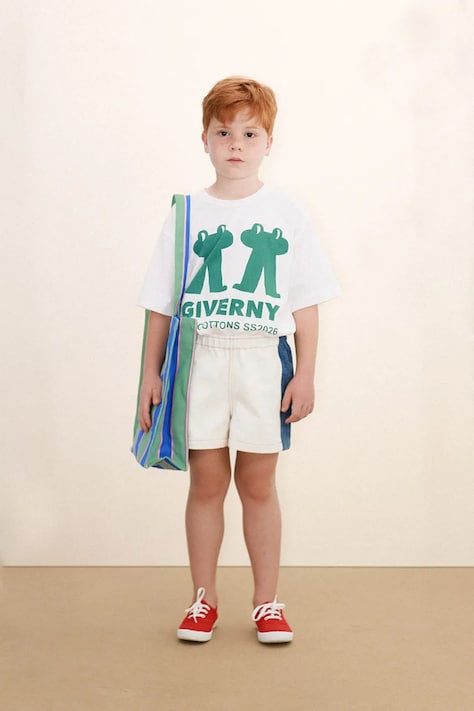 Tinycottons tricou de bumbac pentru copii FROG & FROG GRAPHIC TEE culoarea alb, cu imprimeu, SS26-043