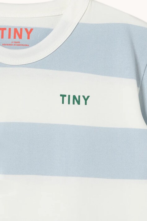 Дитяча бавовняна футболка Tinycottons STRIPES KNIT TEE — фото 4