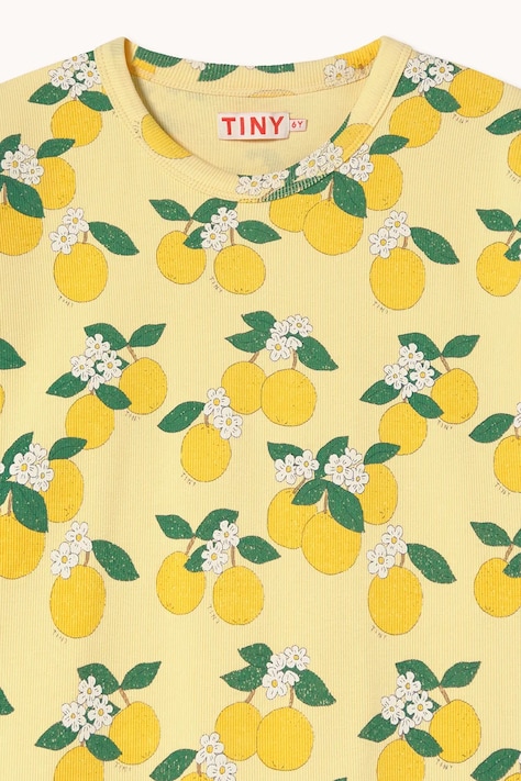 Дитяча футболка Tinycottons ORANGES RIB TEE — фото 4