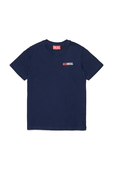 Diesel t-shirt dziecięcy UTRIM UW T-SHIRT kolor granatowy z nadrukiem J02691