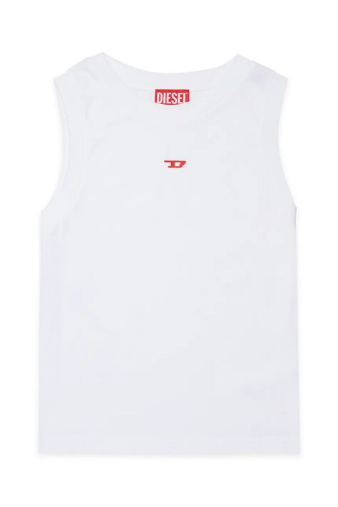 Diesel t-shirt bawełniany dziecięcy MTIARDY T-SHIRTS kolor biały z nadrukiem J02741