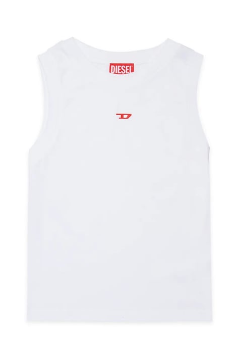 Diesel t-shirt bawełniany dziecięcy MTIARDY T-SHIRTS kolor biały z nadrukiem J02741