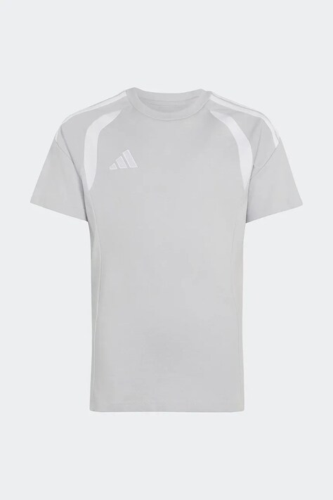adidas Performance t-shirt bawełniany dziecięcy kolor szary z nadrukiem JY7227