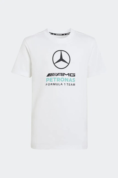 adidas Performance t-shirt bawełniany dziecięcy MERCEDES kolor biały z nadrukiem KQ8082