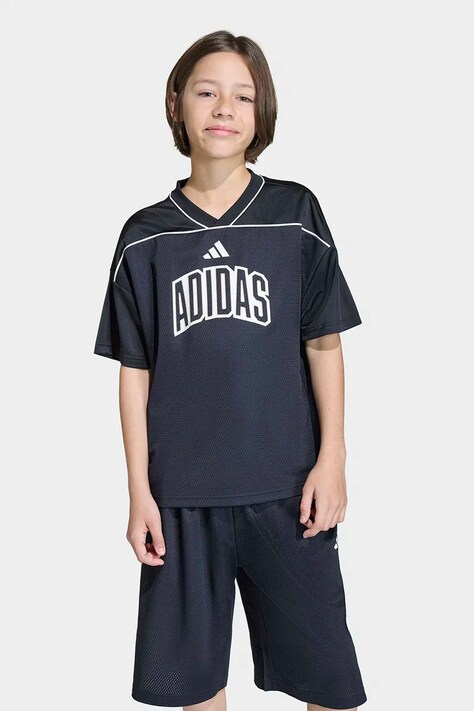 adidas t-shirt dziecięcy kolor czarny z nadrukiem KB6968