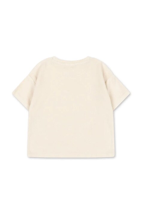Дитяча футболка Konges Sløjd ITTY TEE GOTS — SS26-TSK044, бежевий — фото 3