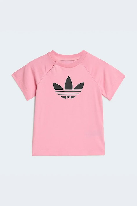adidas Originals t-shirt dziecięcy bawełniany różowy KD1061