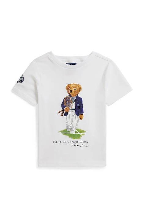 Polo Ralph Lauren tricou pentru copii, din bumbac alb 322B18121001