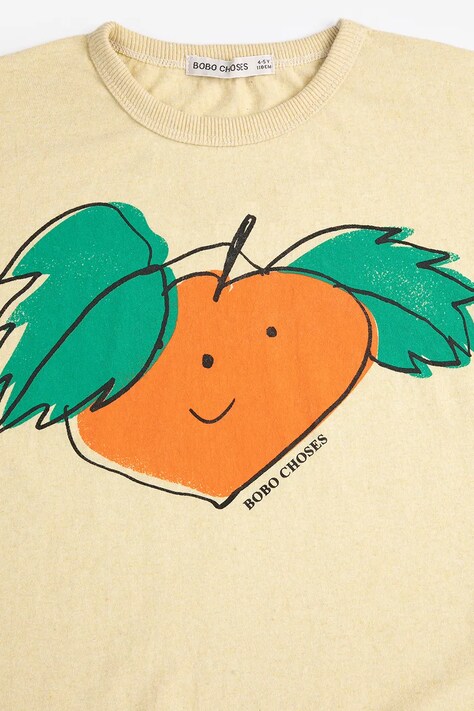 Дитяча бавовняна футболка Bobo Choses Tangerine — фото 3