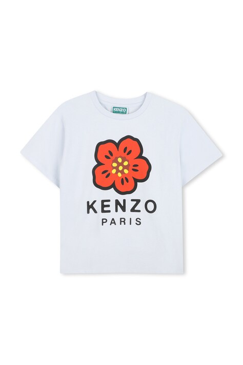 Παιδικό βαμβακερό μπλουζάκι Kenzo Kids χρώμα: μπλε, K61698