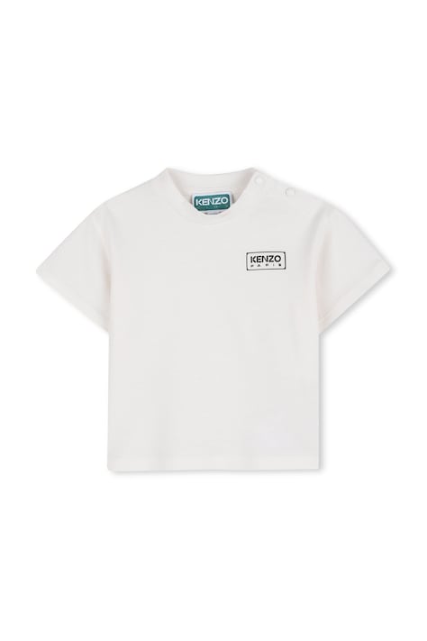 Pamučna majica kratkih rukava za bebe Kenzo Kids boja: bijela, s tiskom, K61724